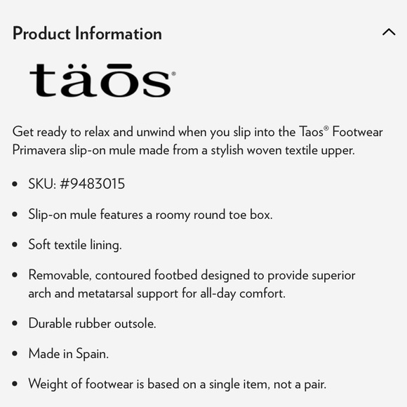 TAOS PRIMAVERA WOVEN SLIP ON MULE IN TAN/BRONZE SIZE 37 ( 6-6.5 ) NWOT - Picture 9 of 13